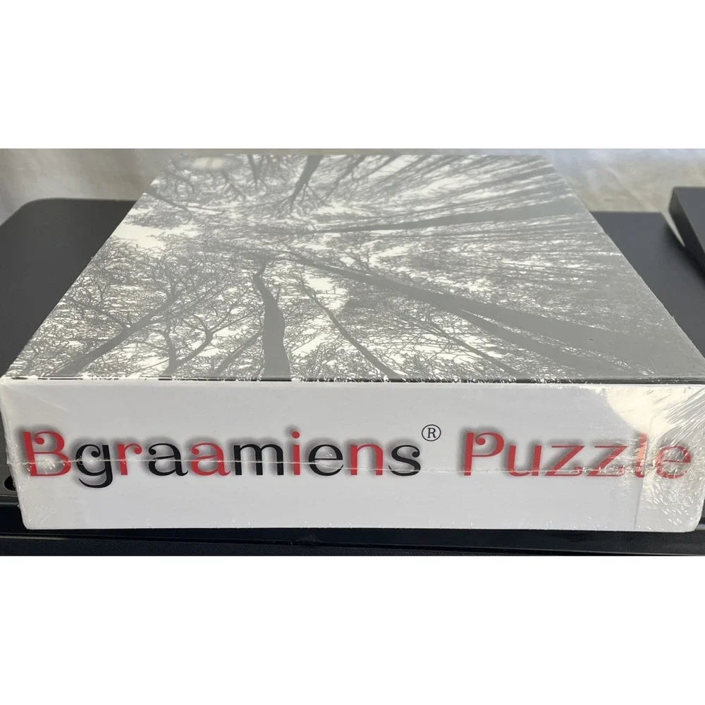 Bgraamiens Brain Games Forest in Black and White 1000 Piece Puzzle NEW SEALED
